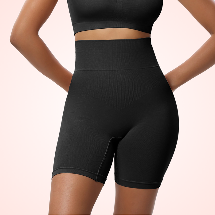 Women's High Waisted Trainer and Cincher Tummy Control Shapewear Shorts