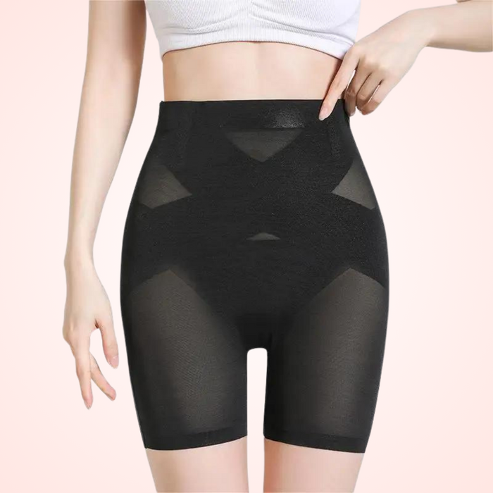 Women's Waist Trainer and Cincher Shaping Shorts Cross Design Shapewear