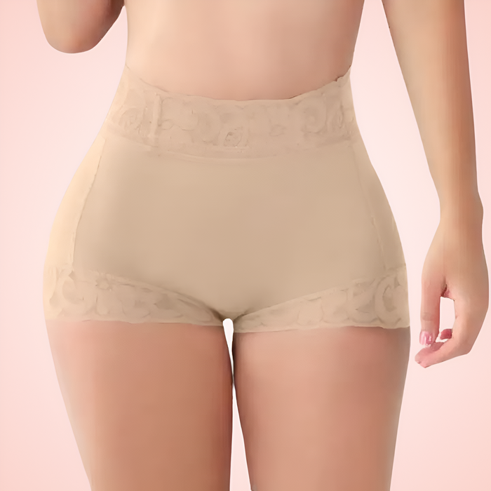 Lace Stitches High Waist Trainer Shorts