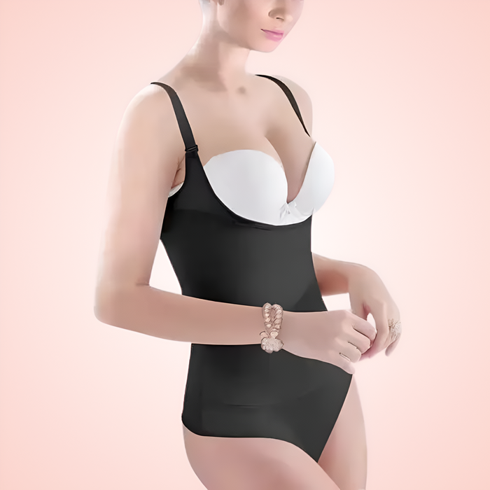 Open Bust and Thong Shaping Bodysuit