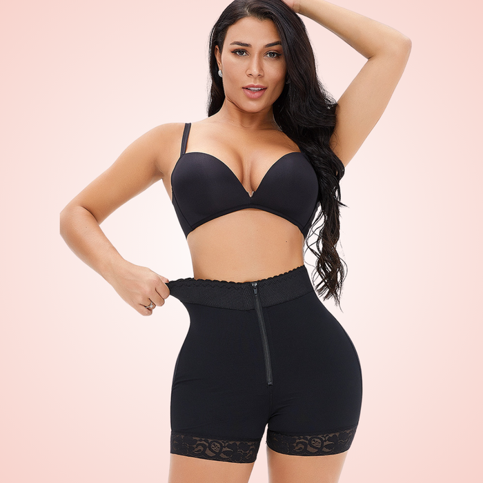 Lace Stitches Waist Trainer Shorts
