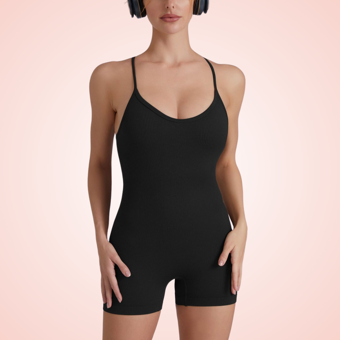 Low Back Cross Straps Shaping Bodysuit
