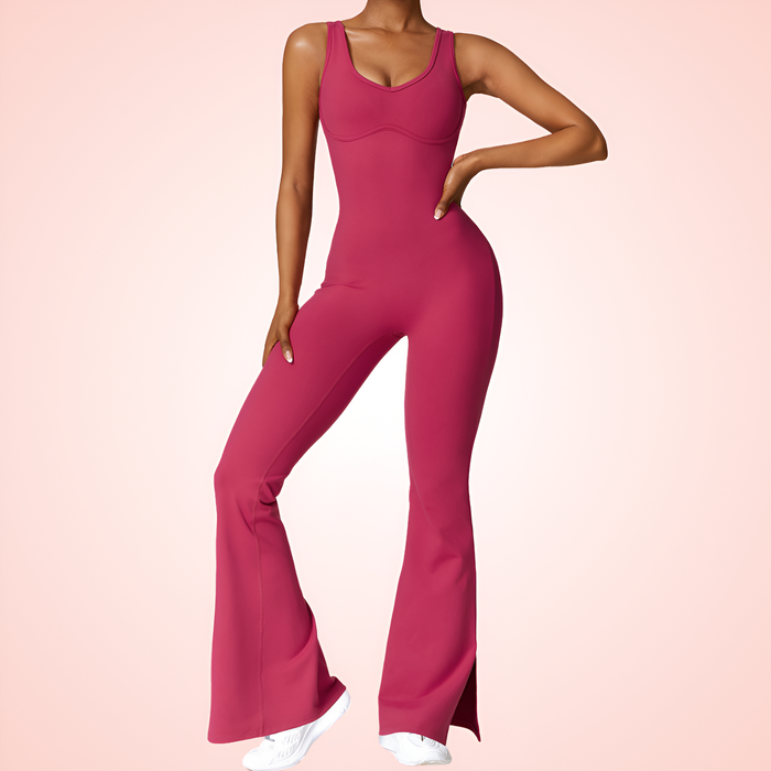 Women Low Back Shaping Romper with Built In Bra