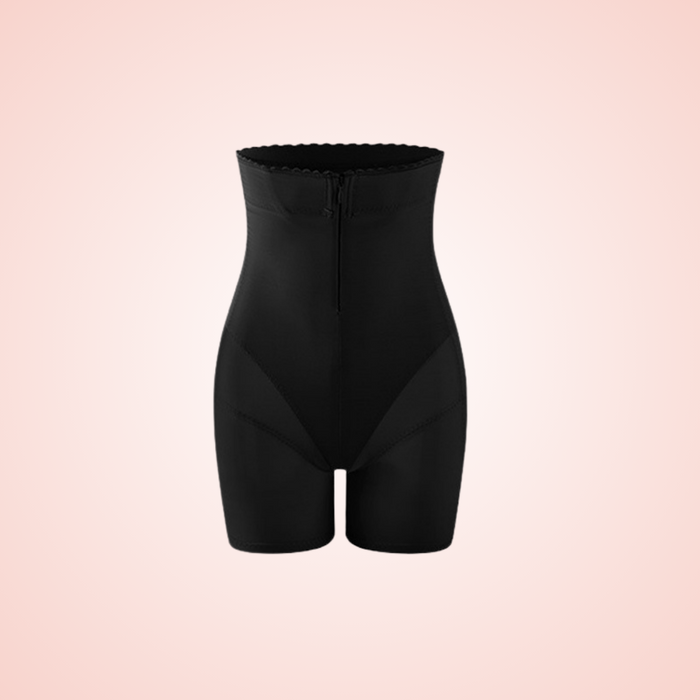 Waist Trainer Shorts with Front Zipper